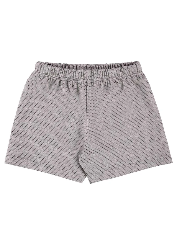 Guloseima - Conjunto Blusa e Short Bebê Menina Cinza 5