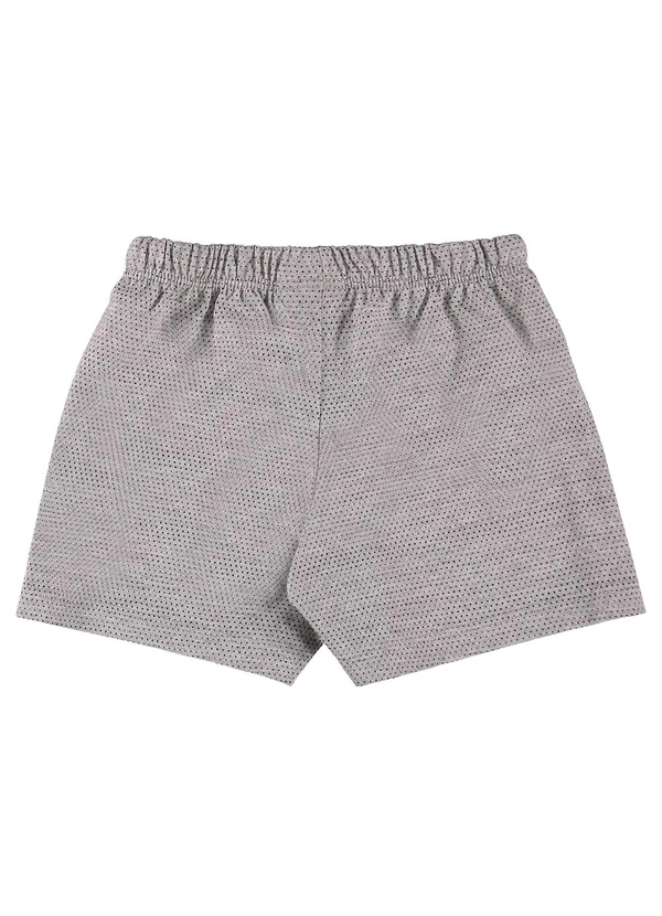 Guloseima - Conjunto Blusa e Short Bebê Menina Cinza 6