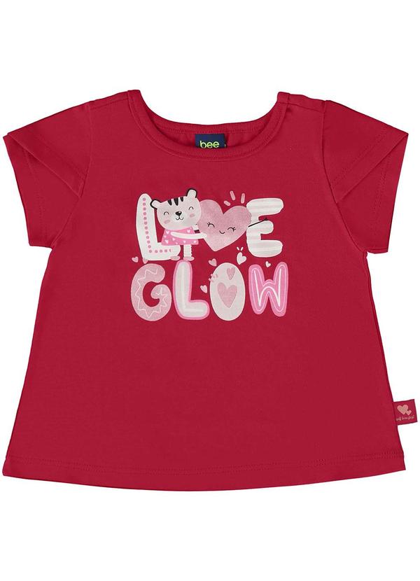 Bee Loop - Conjunto Blusa e Short Bebê Vermelho 4