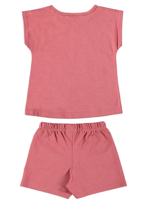 Guloseima - Conjunto Blusa e Short Bebê Vermelho - GULOSEIMA