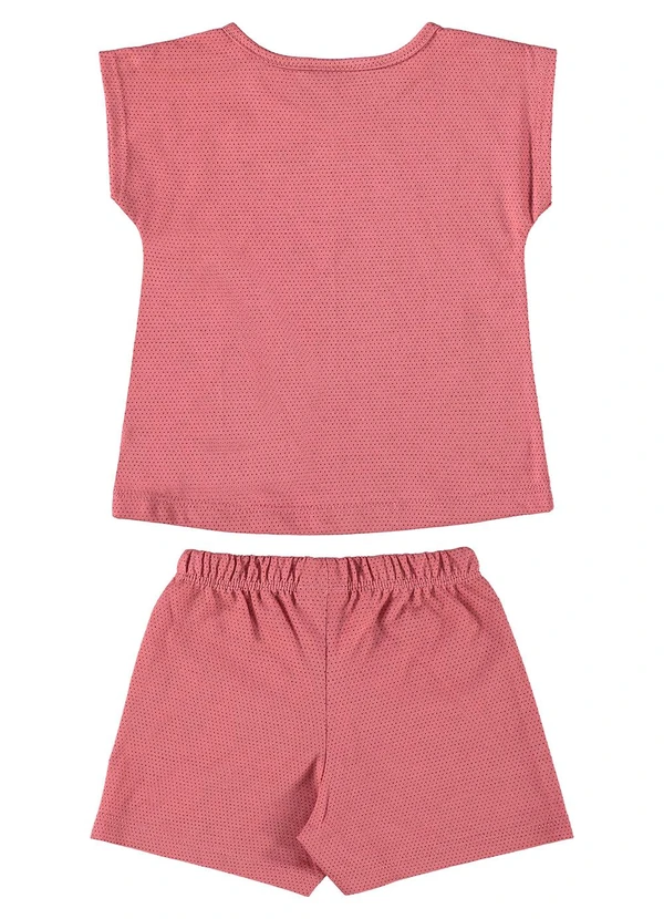 Guloseima - Conjunto Blusa e Short Bebê Vermelho 2