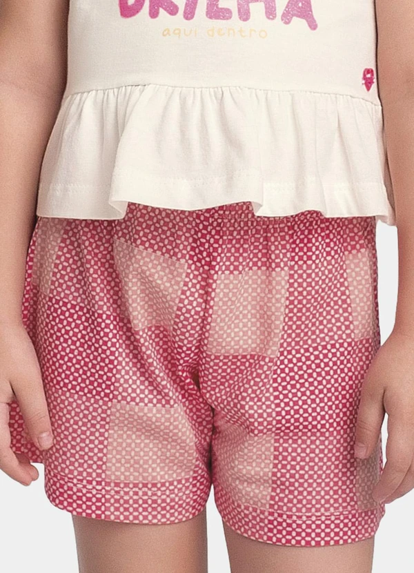 Fakini Kids - Conjunto Blusa e Short Bege 4