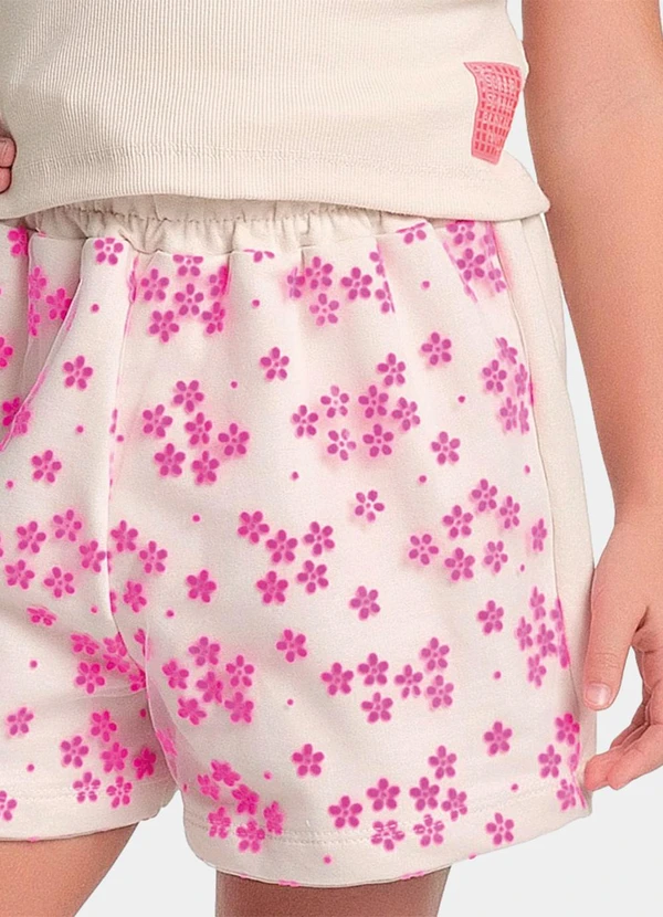 Fakini Kids - Conjunto Blusa e Short Bege 4