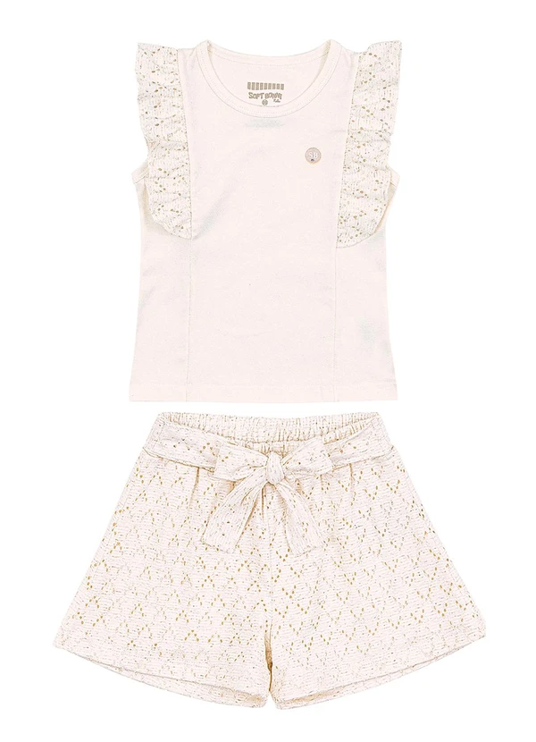 Soft Bonni - Conjunto Blusa e Short Branco