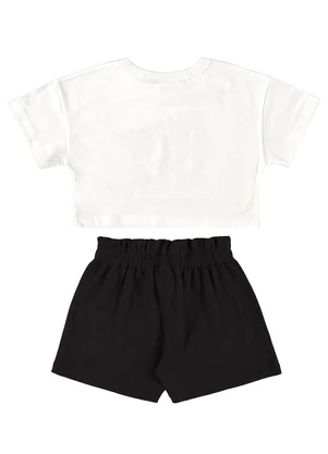 Guloseima - Conjunto Blusa e Short Clochard Branco - GULOSEIMA
