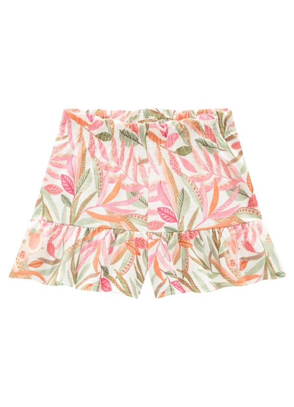 Marlan - Conjunto Blusa e Short em Cotton Palms Rosa 2