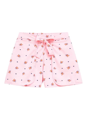 Duduka - Conjunto   Blusa e Short Estampa Libélula Rosa - DUDUKA