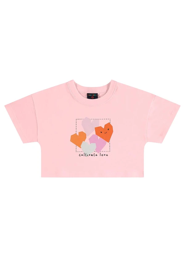 Guloseima - Conjunto Blusa e Short Infantil Rosa 2