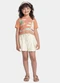 Fakini Kids - Conjunto Blusa e Short Bege - variação: Laranja