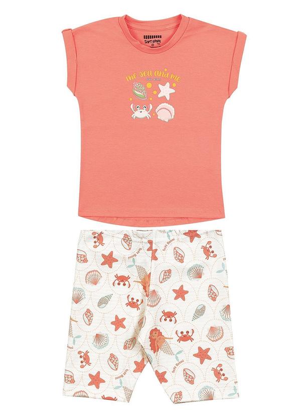 Soft Bonni - Conjunto Blusa e Short  Laranja 2