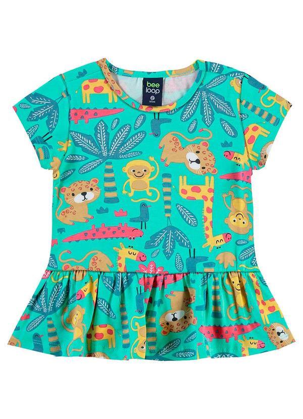 Bee Loop - Conjunto Blusa e Short Menina Azul 3