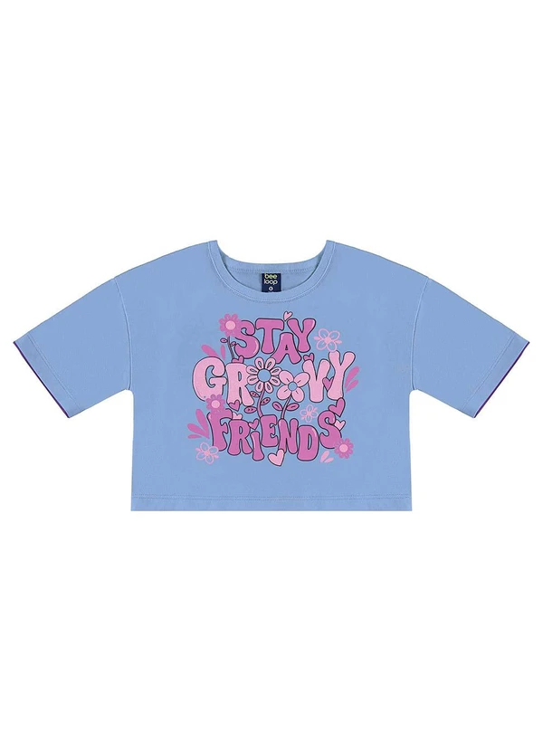 Bee Loop - Conjunto Blusa e Short Menina Azul 2