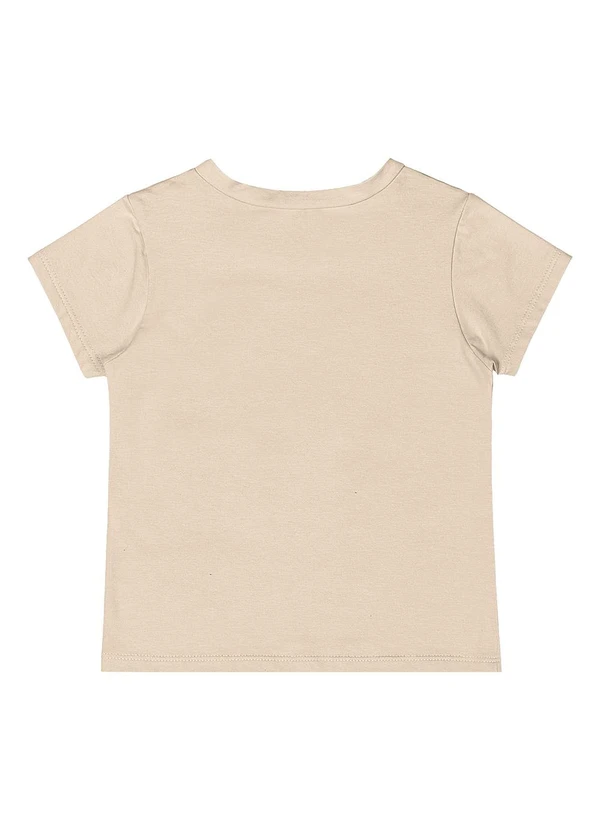 Quimby - Conjunto Blusa e Short Menina Bege 5