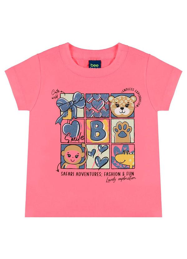 Bee Loop - Conjunto Blusa e Short Menina Rosa 4