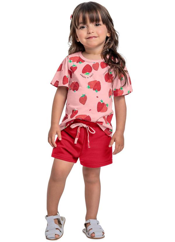 Bee Loop - Conjunto Blusa e Short Menina Rosa 1