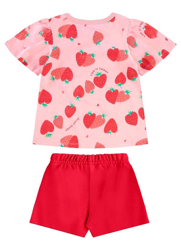Bee Loop - Conjunto Blusa e Short Menina Rosa 3