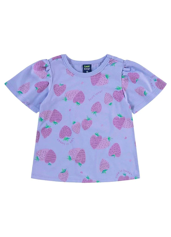 Bee Loop - Conjunto Blusa e Short Menina Roxo 2