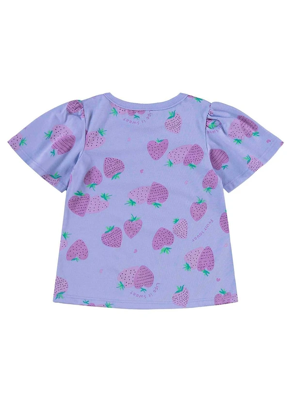 Bee Loop - Conjunto Blusa e Short Menina Roxo 5