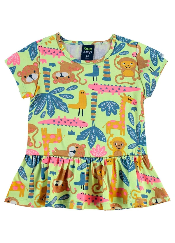 Bee Loop - Conjunto Blusa e Short Menina Verde 5