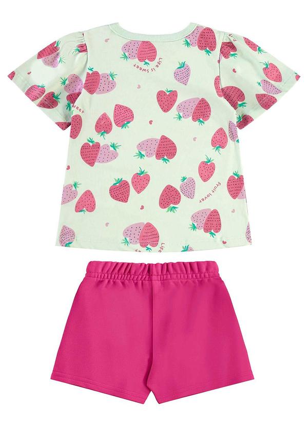 Bee Loop - Conjunto Blusa e Short Menina Verde 4