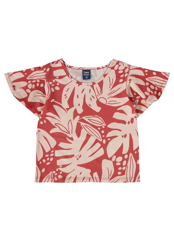 Bee Loop - Conjunto Blusa e Short Menina Vermelho 2