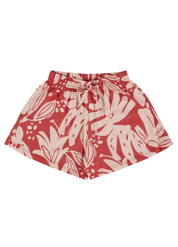 Bee Loop - Conjunto Blusa e Short Menina Vermelho 3