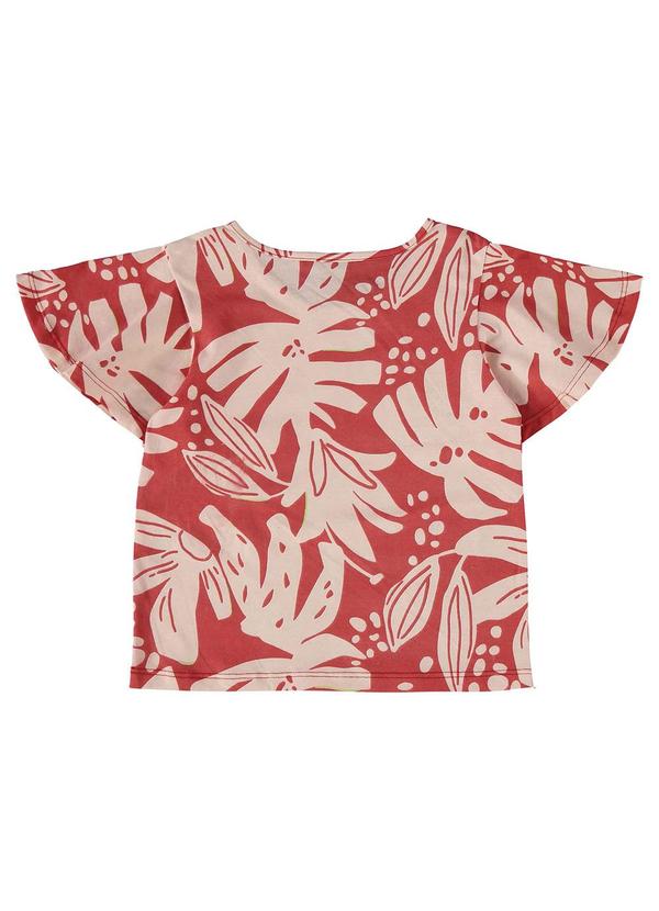 Bee Loop - Conjunto Blusa e Short Menina Vermelho 5