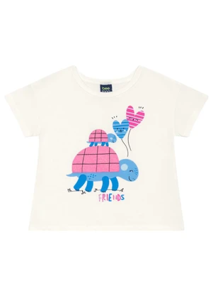Conjunto Blusa e Short para Menina Bee Loop Branco - BEE LOOP