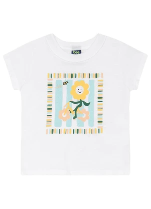 Conjunto Blusa e Short para Menina Bee Loop Branco - BEE LOOP