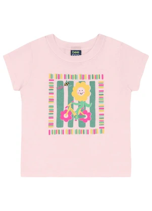Conjunto Blusa e Short para Menina Bee Loop Rosa - BEE LOOP