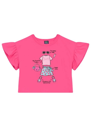 Conjunto Blusa e Short para Menina Bee Loop Rosa - BEE LOOP