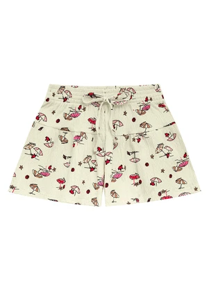 Duduka - Conjunto Blusa e Short Praia Marrom - DUDUKA