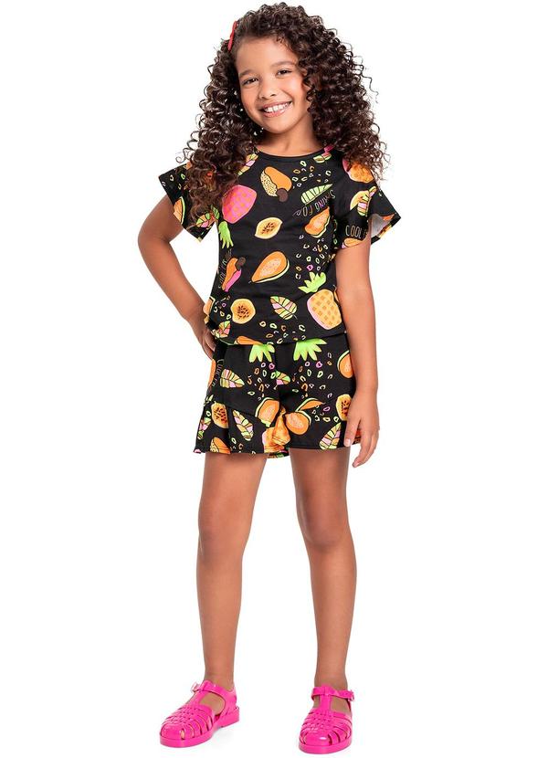 Bee Loop - Conjunto Blusa e Short Preto 1