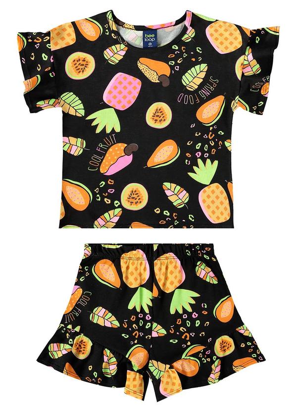 Bee Loop - Conjunto Blusa e Short Preto 2