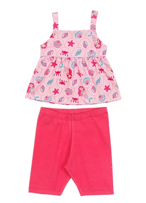 Soft Bonni - Conjunto Blusa e Short  Rosa - SOFT BONNI