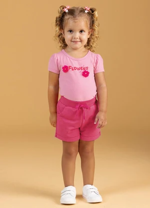 Soft Bonni - Conjunto Blusa e Short  Rosa  - SOFT BONNI