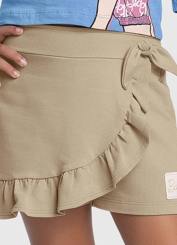 Fakini Kids - Conjunto Blusa e Short Saia Barbie Azul 4