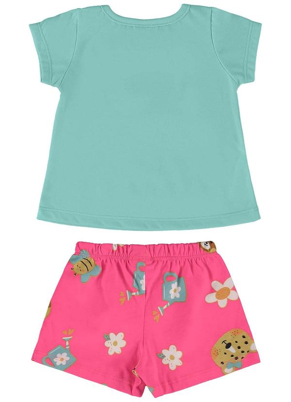 Bee Loop - Conjunto Blusa e Short-Saia Bebê Azul 2