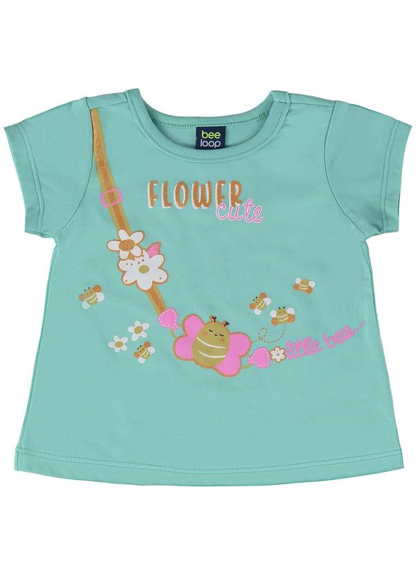 Bee Loop - Conjunto Blusa e Short-Saia Bebê Azul 3