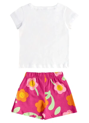 Bee Loop - Conjunto Blusa e Short-Saia Branco - BEE LOOP
