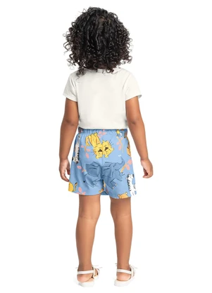 Conjunto Blusa e Short-Saia Bee Loop Branco - BEE LOOP