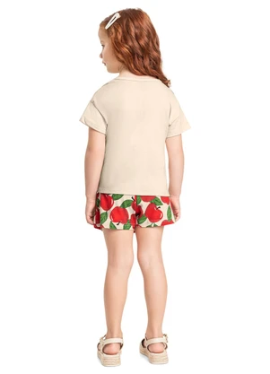 Conjunto Blusa e Short-Saia Bee Loop Vermelho - BEE LOOP