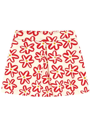 Duduka - Conjunto Blusa e Short Saia Bege - DUDUKA