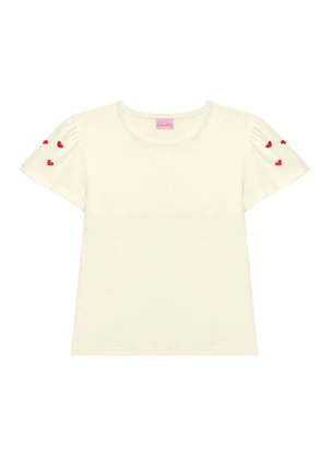 Duduka - Conjunto  Blusa e Short Saia Bege - DUDUKA