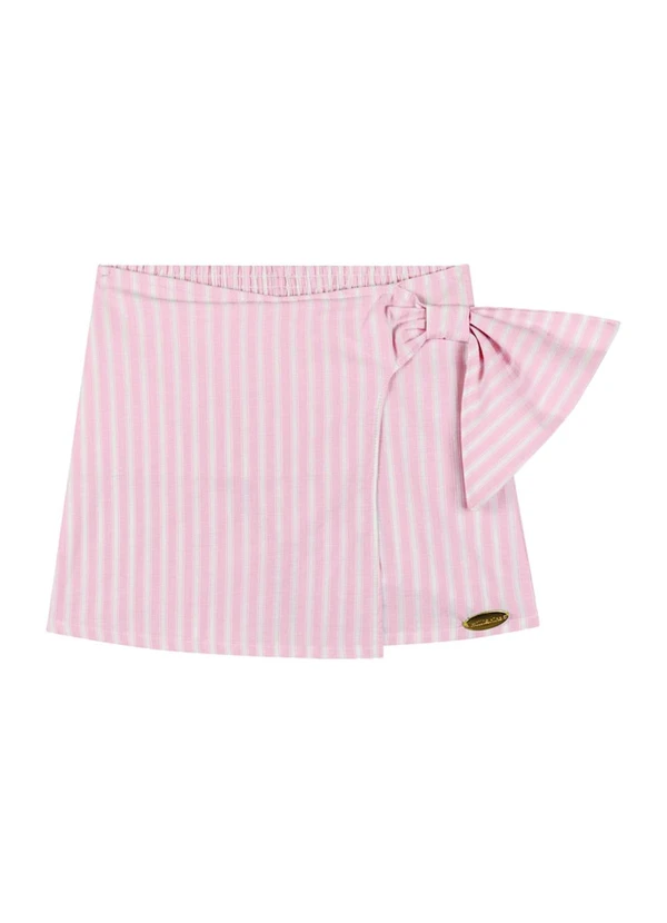 Milli e Nina - Conjunto Blusa e Short Saia Branco 4