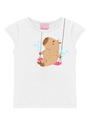 Duduka - Conjunto Blusa e Short Saia Branco - DUDUKA