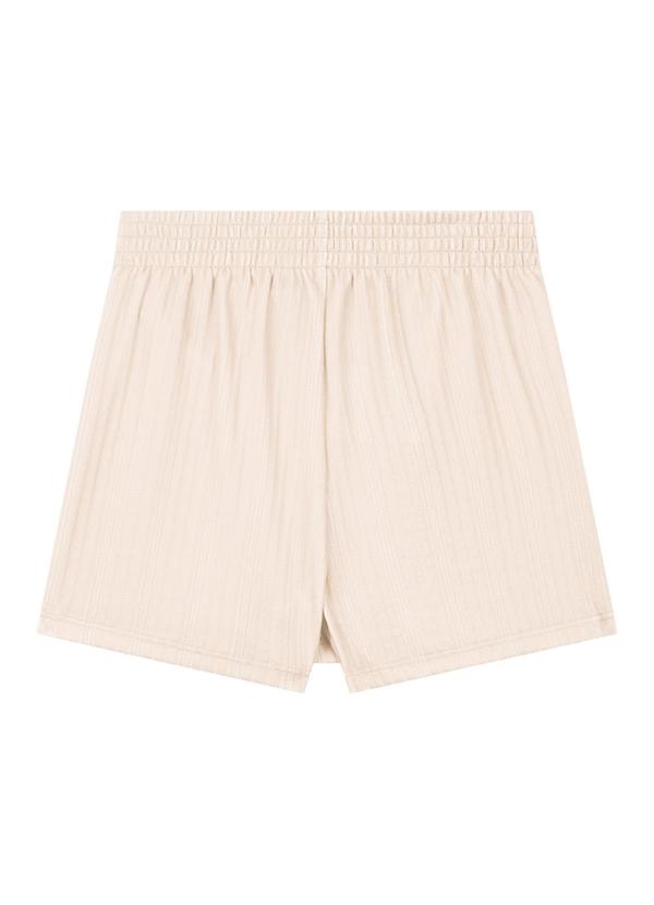 Milli e Nina - Conjunto Blusa e Short/ Saia em Jacquard Bege 5