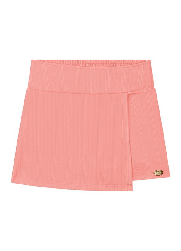 Milli e Nina - Conjunto Blusa e Short/ Saia em Jacquard Rosa 4