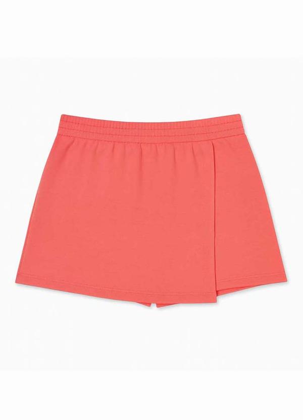 Marlan - Conjunto Blusa e Short-Saia em Moletinho Laranja 3