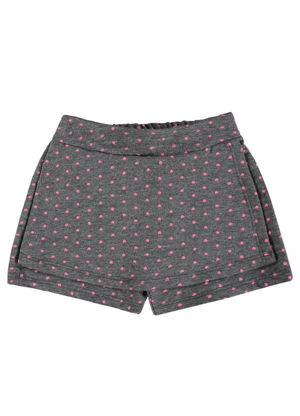 Plic Ploc - Conjunto Blusa e Short Saia Marrom 5